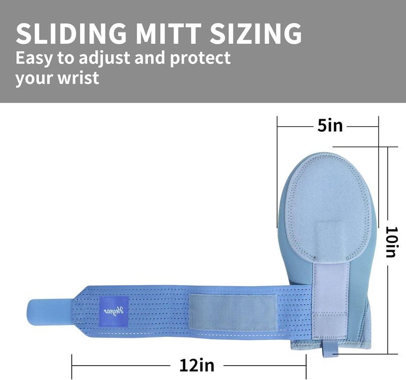 Heyear Baseball Sliding mitt, Sliding Mitt for Youth, Baseball Softball Glove for Hand Protection, Breathable and Durable, Adjustable Elastic Wrist Strap, Ambidextrous Design - Image 3